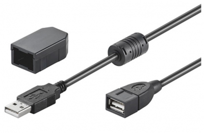 USB 2.0 prodlužovací kabel se speciálním zamykacím klipem