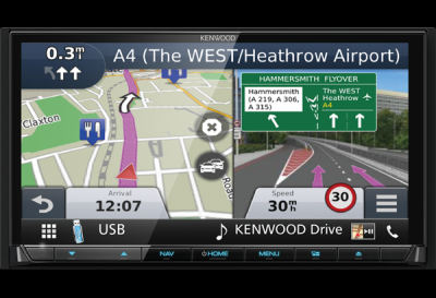 Navigace KENWOOD DNX-8170DABS (odnímatelný panel)