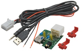 USB + JACK 4-pólový konektor HYUNDAI Veloster [FS] (2011-&gt;)
