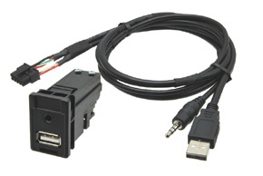 USB + JACK konektor TOYOTA + SUBARU BRZ (2013-&gt;)