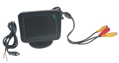 LCD monitor 3,5&quot; černý na palubní desku