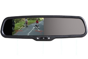 Monitor v zrcátku pro AUDI, CITROEN, PEUGEOT, RENAULT, VW a další