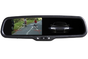 Monitor v zrcátku ztmavovací pro AUDI, CITROEN, PEUGEOT, RENAULT, VW a další