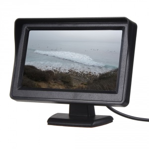 LCD monitor 4,3&quot; černý na palubní desku