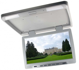 Stropní LCD monitor 15,6&quot; USB/SD šedý neotočný