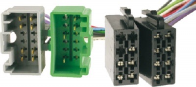 ISO adaptér VOLVO S40 (04/00-&gt;) / V40 (04/00-&gt;) / S60 (01/01-&gt;) / S70 (04/00-&gt;) / V70 (04/00-&gt;) / S80 (01/98-&gt;) / XC70 [P2] (00-07)