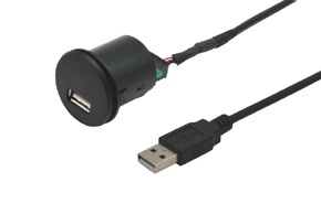 USB zásuvka s kabelem 1m