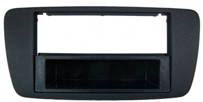 Rámeček 1DIN / 2DIN autorádia SEAT IBIZA 08-&gt; - černý kovový odstín