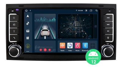 Tovární navigace VW Touareg / Multivan / Trasnporter 7&quot; Android 12 - mapy 2022