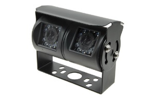 CCD dvojitá zadní parkovací kamera - černá