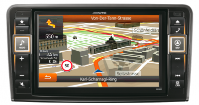 Navigace ALPINE X800D-ML pro MERCEDES BENZ ML [W164] a GL [X164]