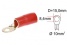Kabelové oko pro kabel 10 mm² - červené