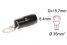 Kabelové oko pro kabel 35 mm²  - černé